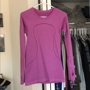Lululemon swiftly long sleeve crew Sz 8
